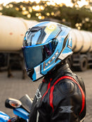 CAPACETE TEXX FECHADO KAIMAN FLAGS ARGENTINA BRILHO