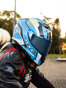 CAPACETE TEXX FECHADO KAIMAN FLAGS ARGENTINA BRILHO