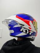 CAPACETE TT COURSE GEAR BLUE (BRILHO)