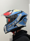 CAPACETE TEXX FECHADO KAIMAN FLAGS ARGENTINA BRILHO