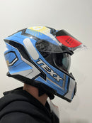 CAPACETE TEXX FECHADO KAIMAN FLAGS ARGENTINA BRILHO