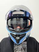 CAPACETE TEXX FECHADO KAIMAN FLAGS ARGENTINA BRILHO